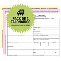 Pack 3 Talonarios CARTA DE PORTE NACIONAL Autocopiativos A5-3 Copias numeradas